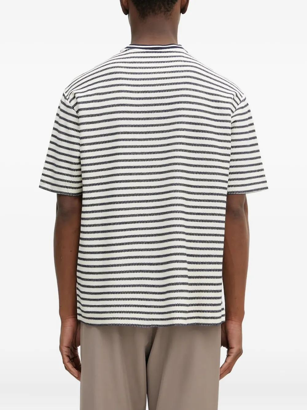 Paul Smith Breton striped crew-neck T-shirt Wit