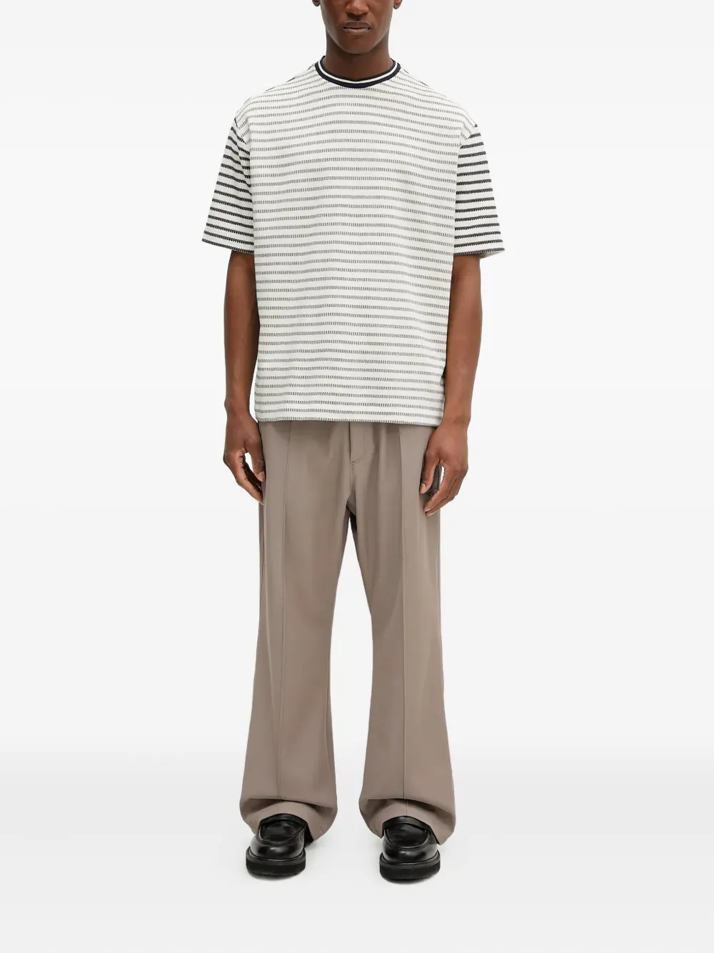 Paul Smith Breton striped crew-neck T-shirt Wit