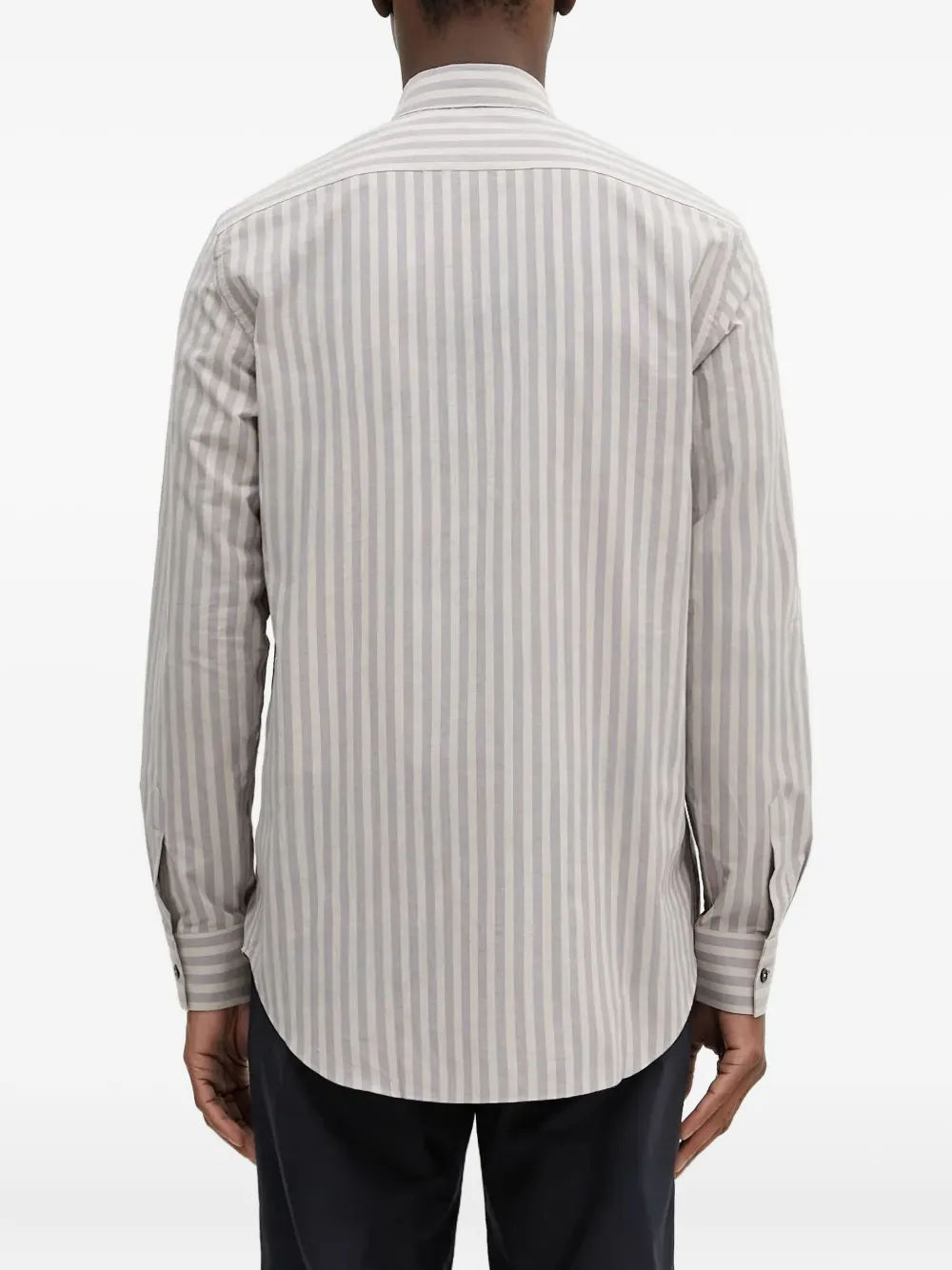 Paul Smith striped long-sleeves shirt Grijs