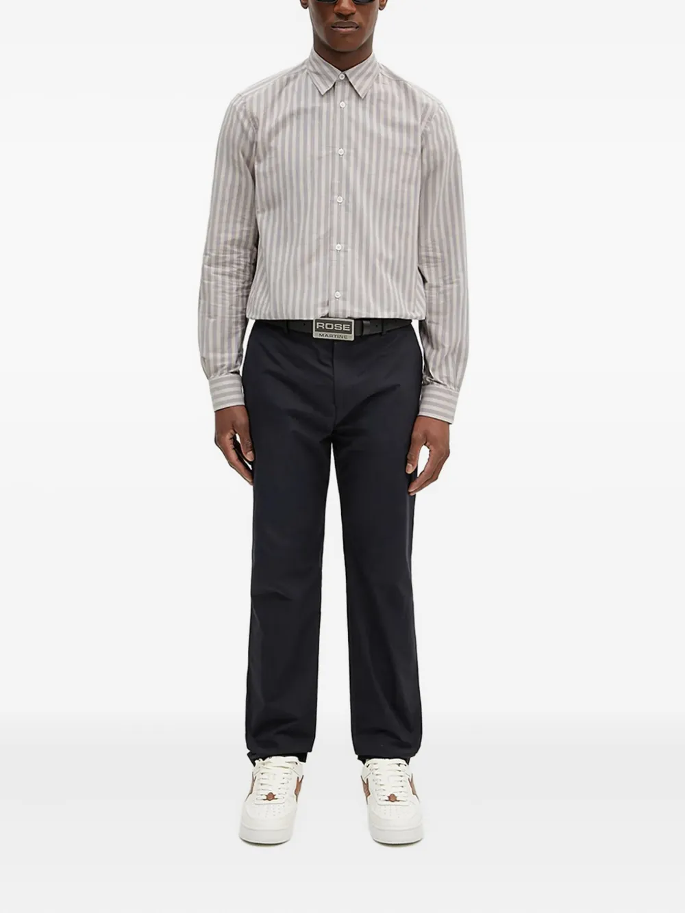 Paul Smith striped long-sleeves shirt Grijs