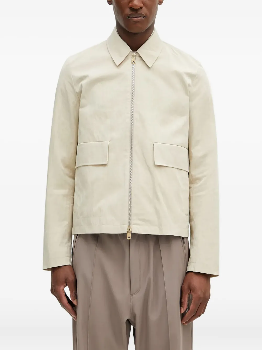 Paul Smith zip-front pocket jacket Beige