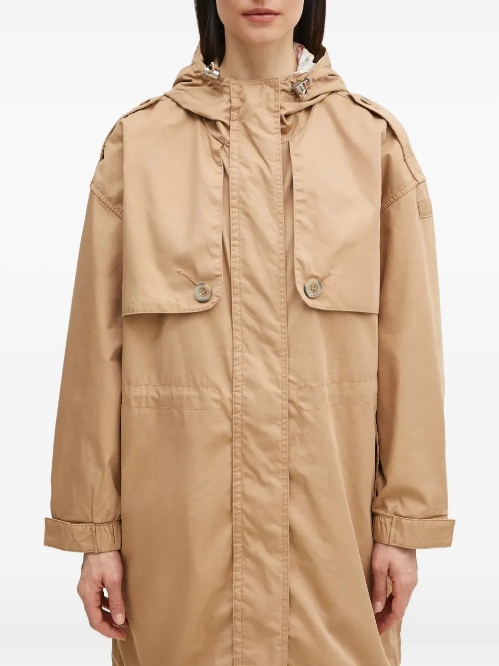 hooded coat