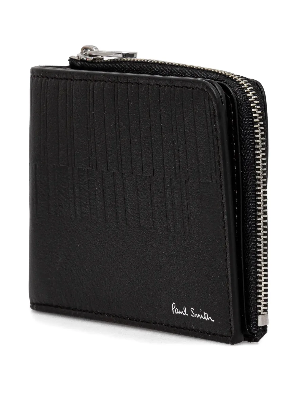 Paul Smith logo-print zip wallet 69 BLACK