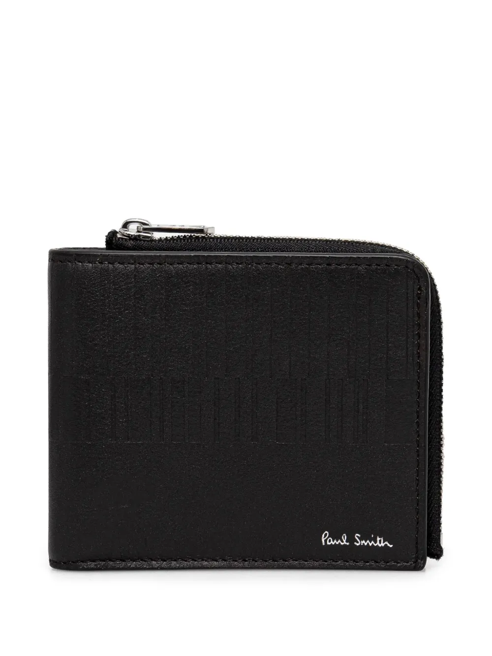Paul Smith logo-print zip wallet 69 BLACK