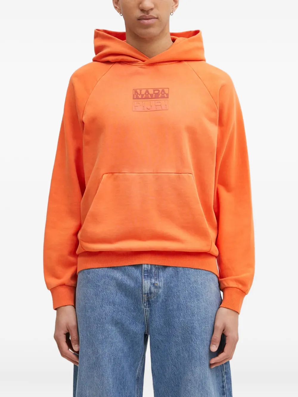 logo-embroidered hoodie