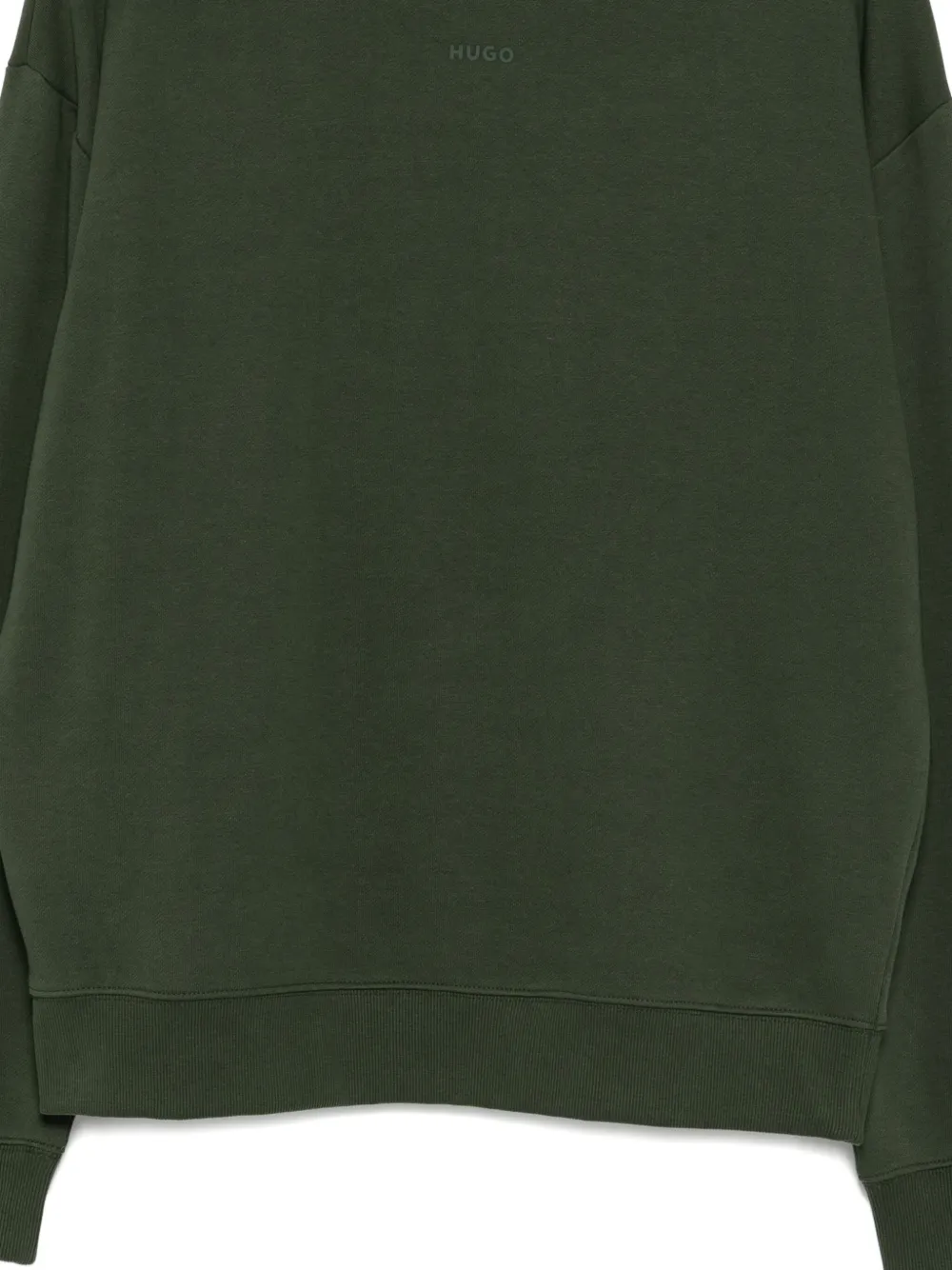 Hugo Boss Long-sleeved Sweatshirt In Green