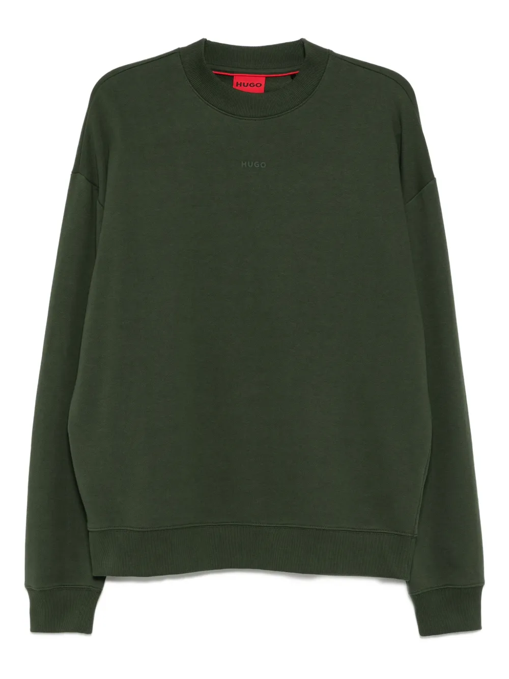 Hugo Boss Long-sleeved Sweatshirt In Green