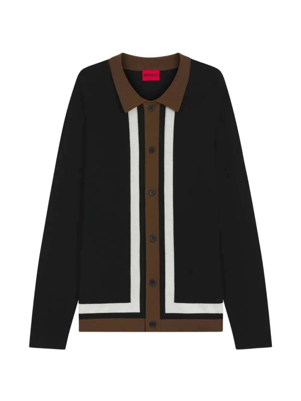 HUGO Cardigan con bottoni - Nero