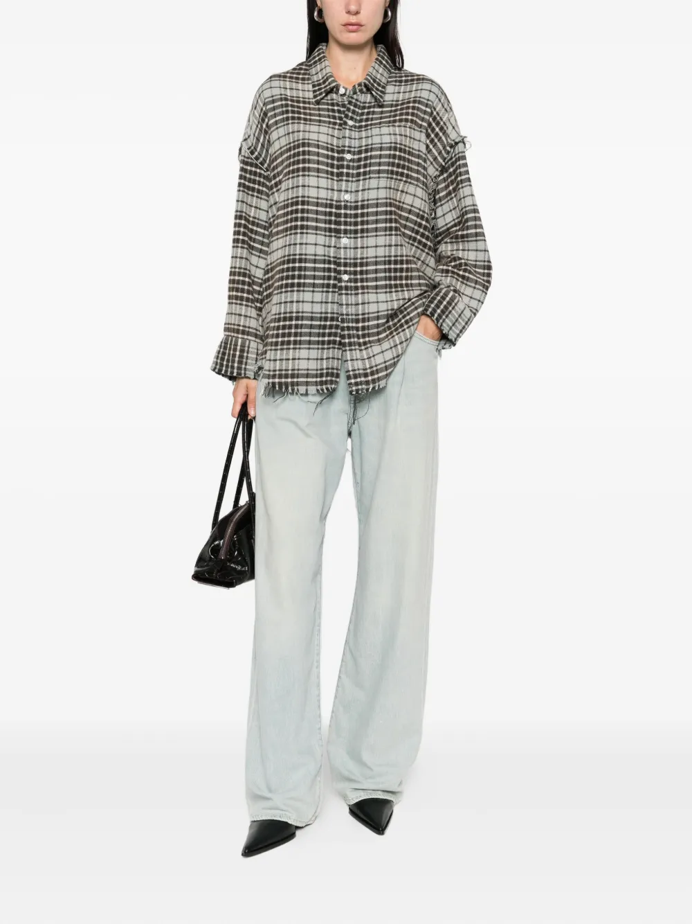 R13 Damon pleated jeans Blauw