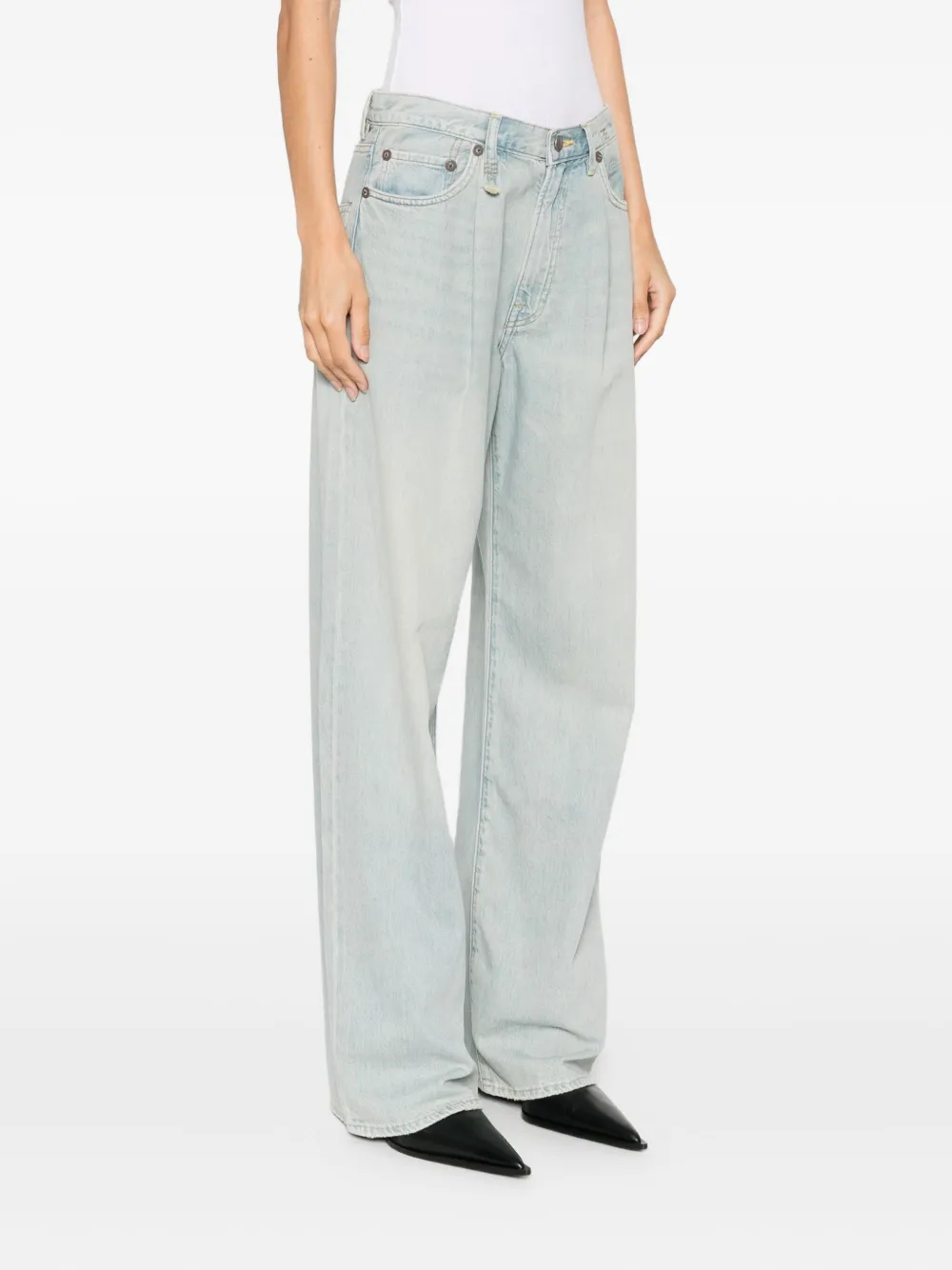 R13 Damon pleated jeans Blauw