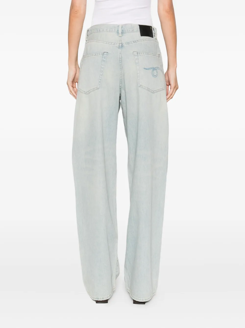 R13 Damon pleated jeans Blauw
