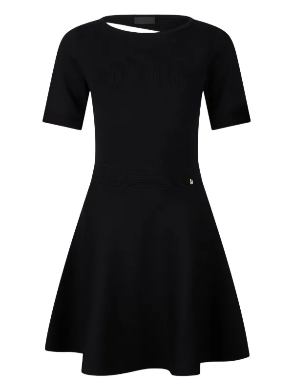 LIU JO Gebreide Jurk Zwart FARFETCH NL