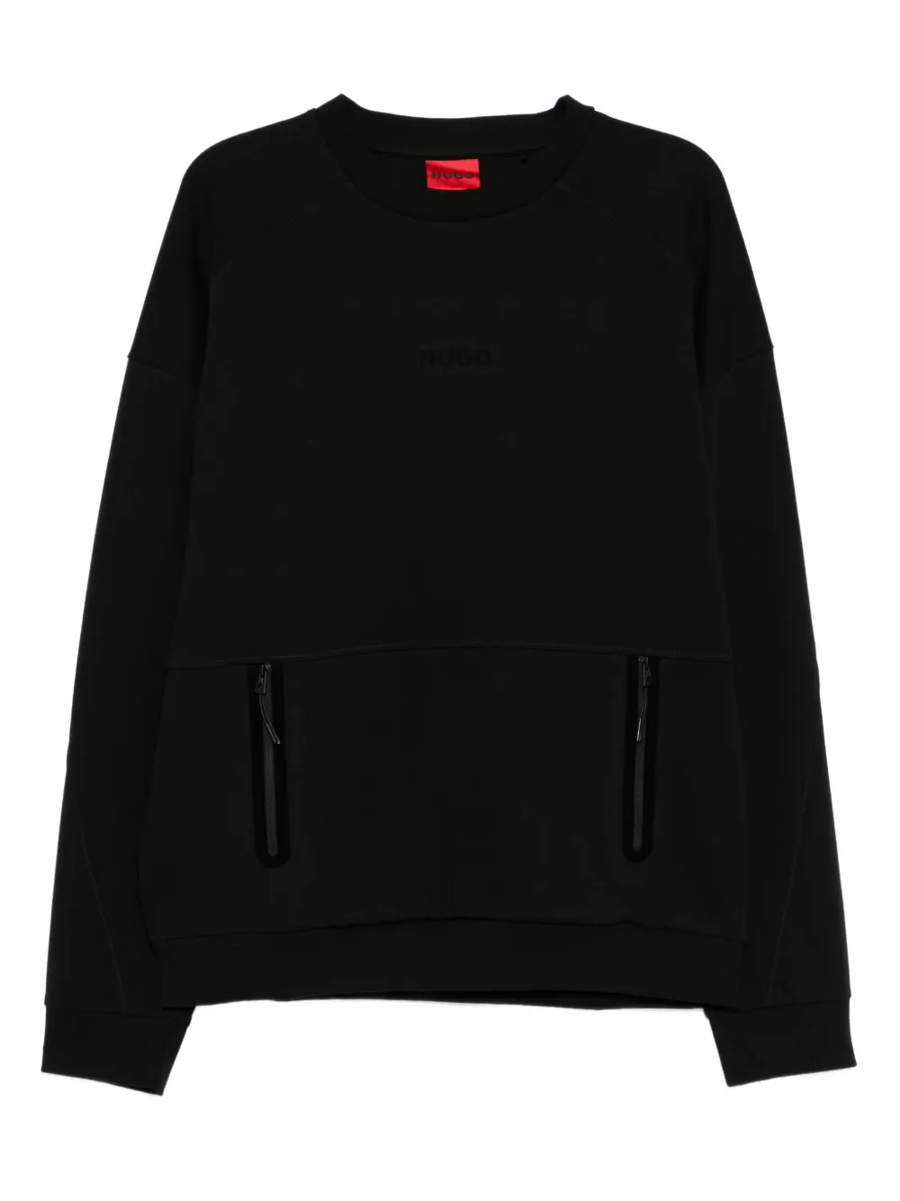 Hugo Boss Long-sleeved Sweatshirt In Black