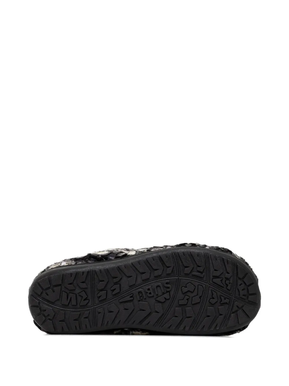 SUBU printed slippers Black
