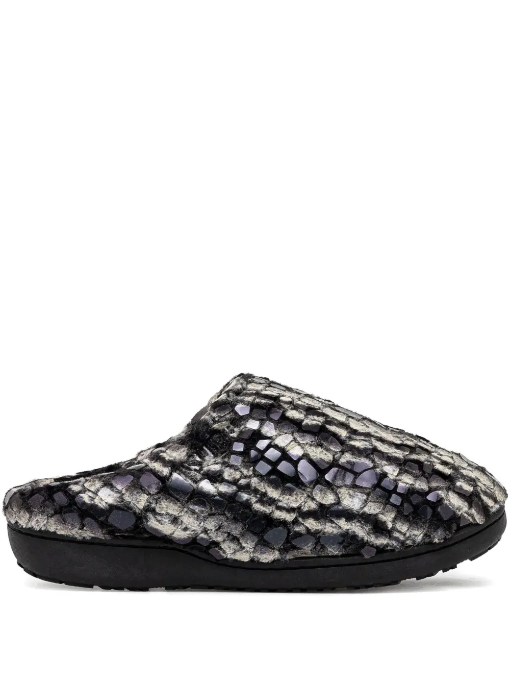 SUBU printed slippers Black