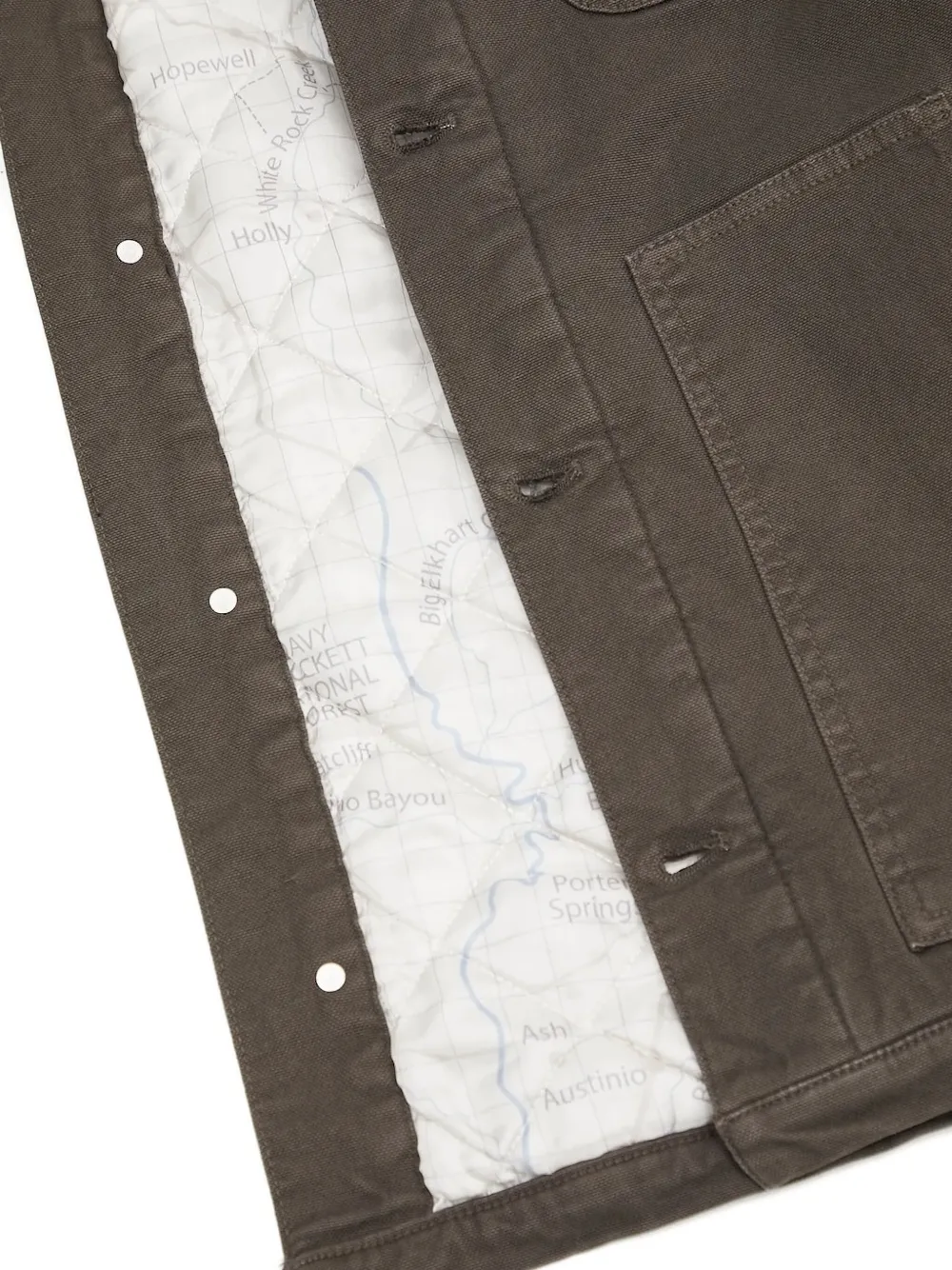 stan ray Jack met contrasterende kraag Bruin