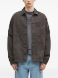 stan ray striped overshirt - Brown