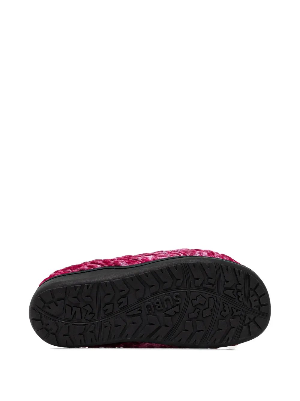 SUBU crushed-velvet mules Pink