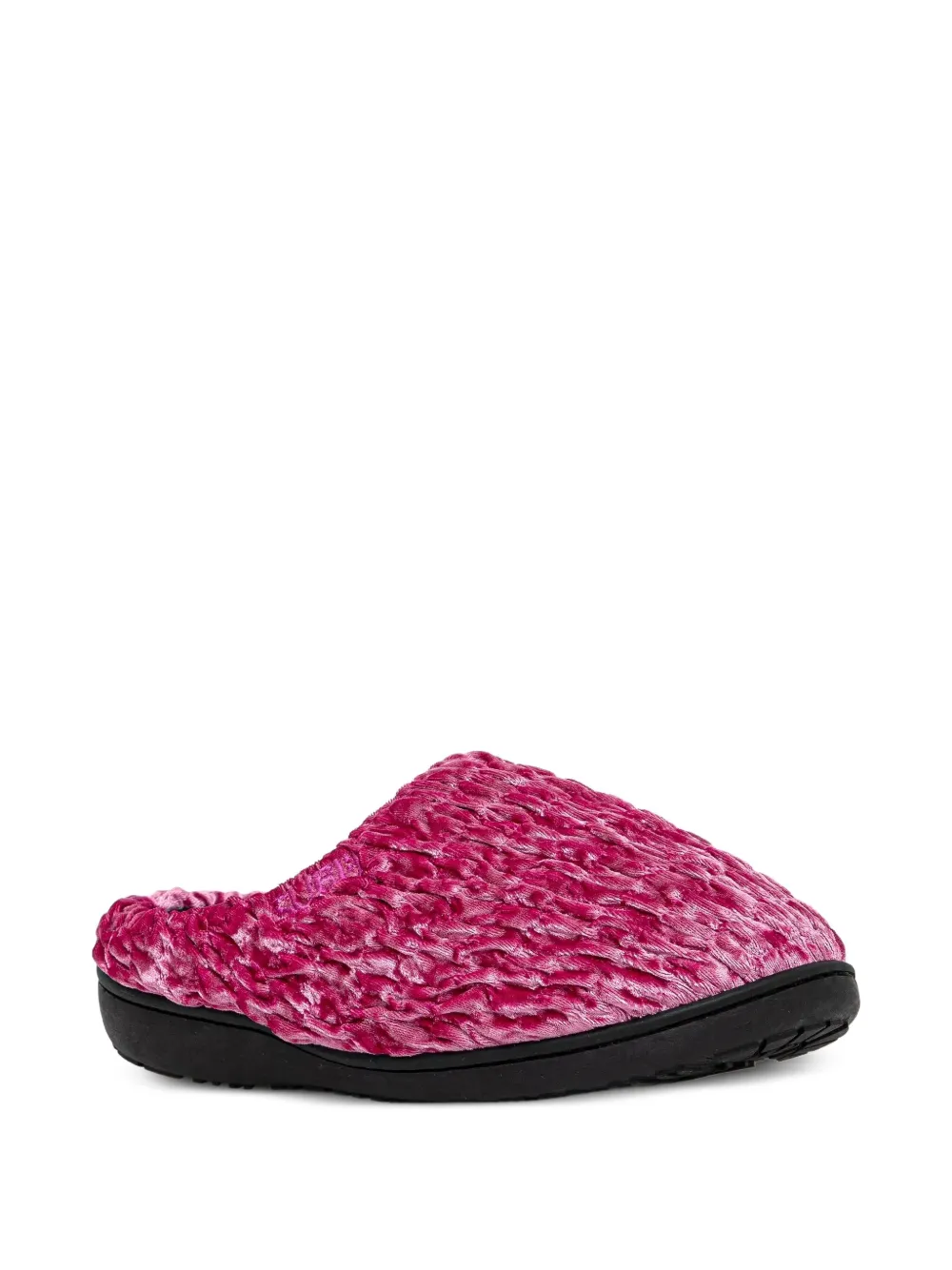 SUBU crushed-velvet mules Pink