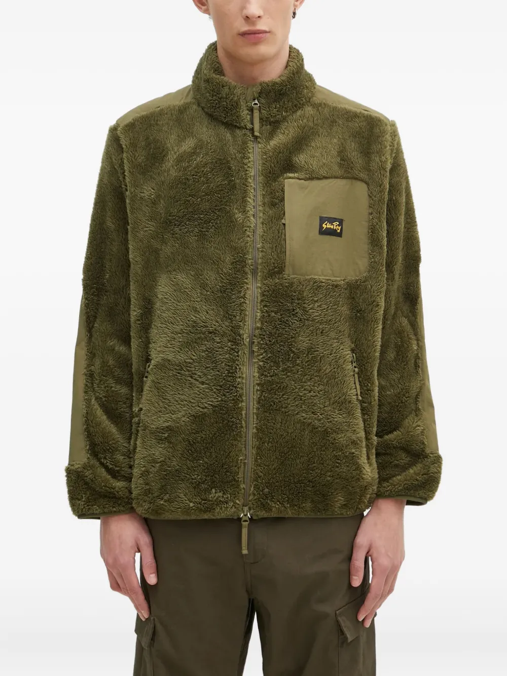 stan ray high-neck fleece jacket - グリーン stan ray high-neck fleece jacket - グリーン