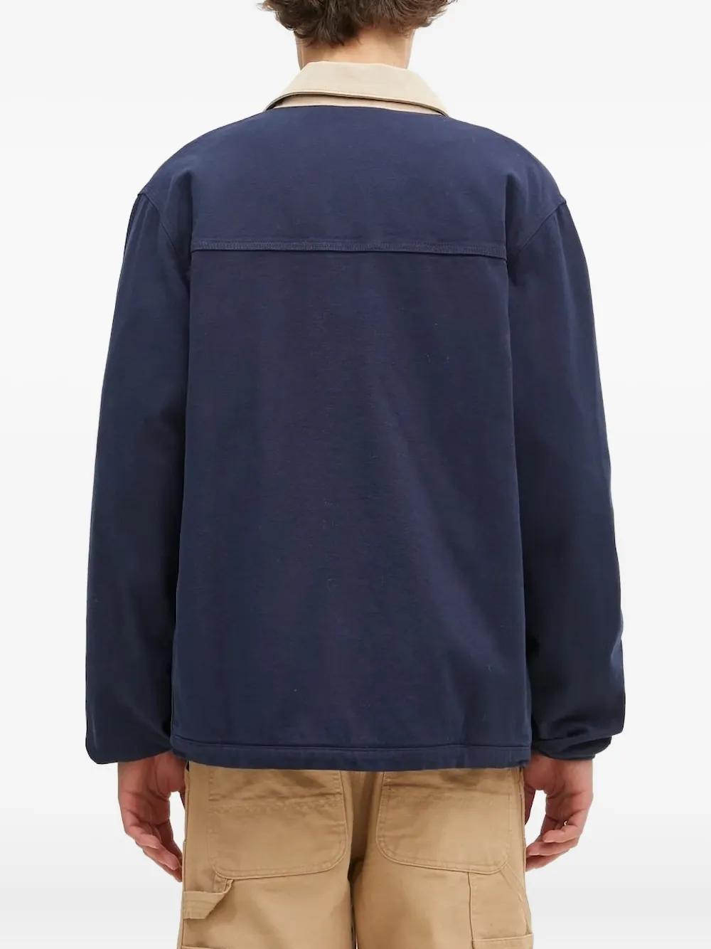 stan ray Shirtjack met contrasterende kraag Blauw