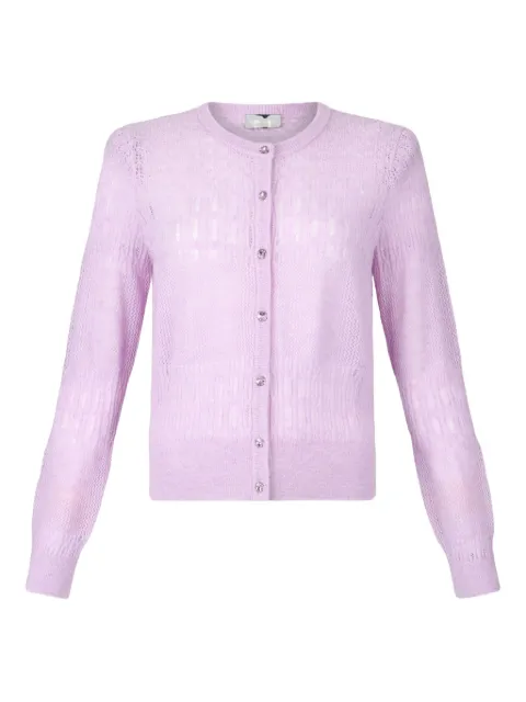 LIU JO lace-stitch cardigan