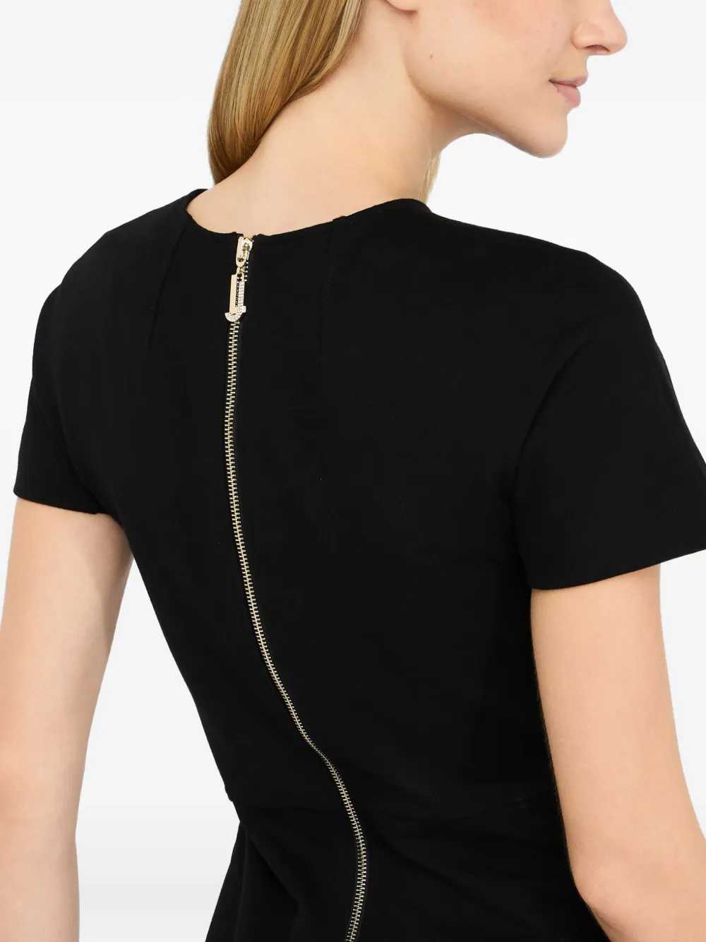 LIU JO short-sleeve sheath dress Zwart