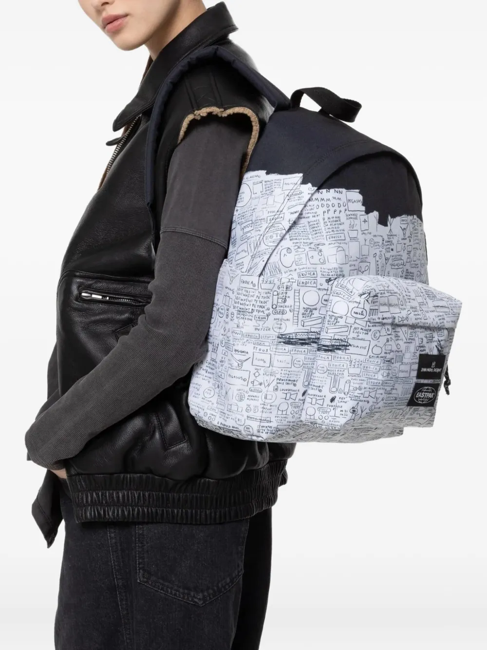 Eastpak x Basquiat Pegasus Day Park rugzak Wit