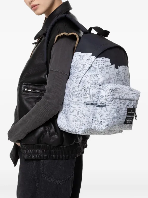 Eastpak x Basquiat Pegasus Day Pakr Backpack | White | FARFETCH
