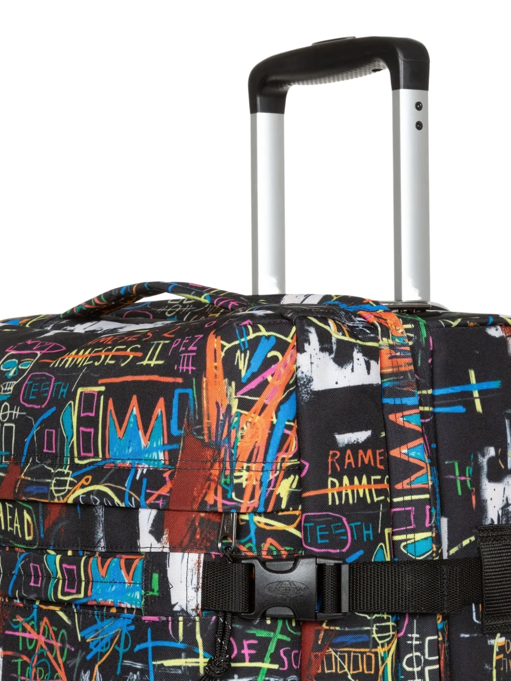 Eastpak x Basquiat Transit'R M reistas met wielen Zwart