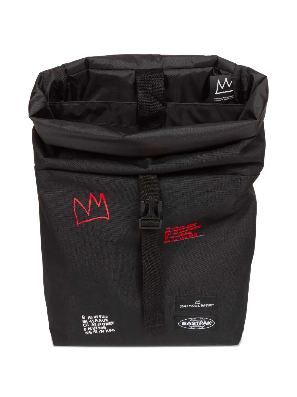 Eastpak x Basquiat Up Roll rugzak Zwart