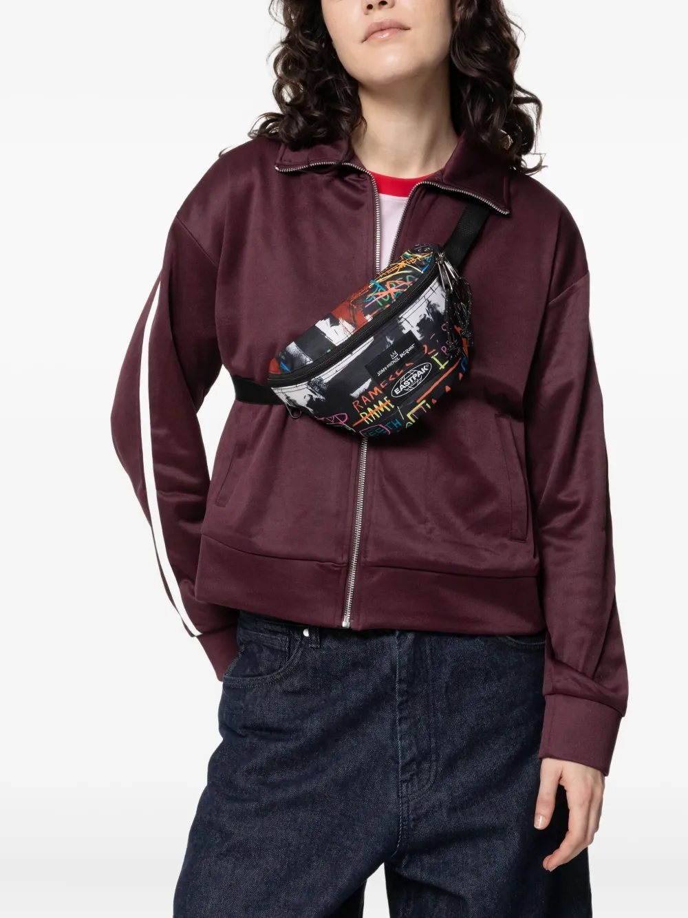 Eastpak Heuptas met graffiti-print Zwart