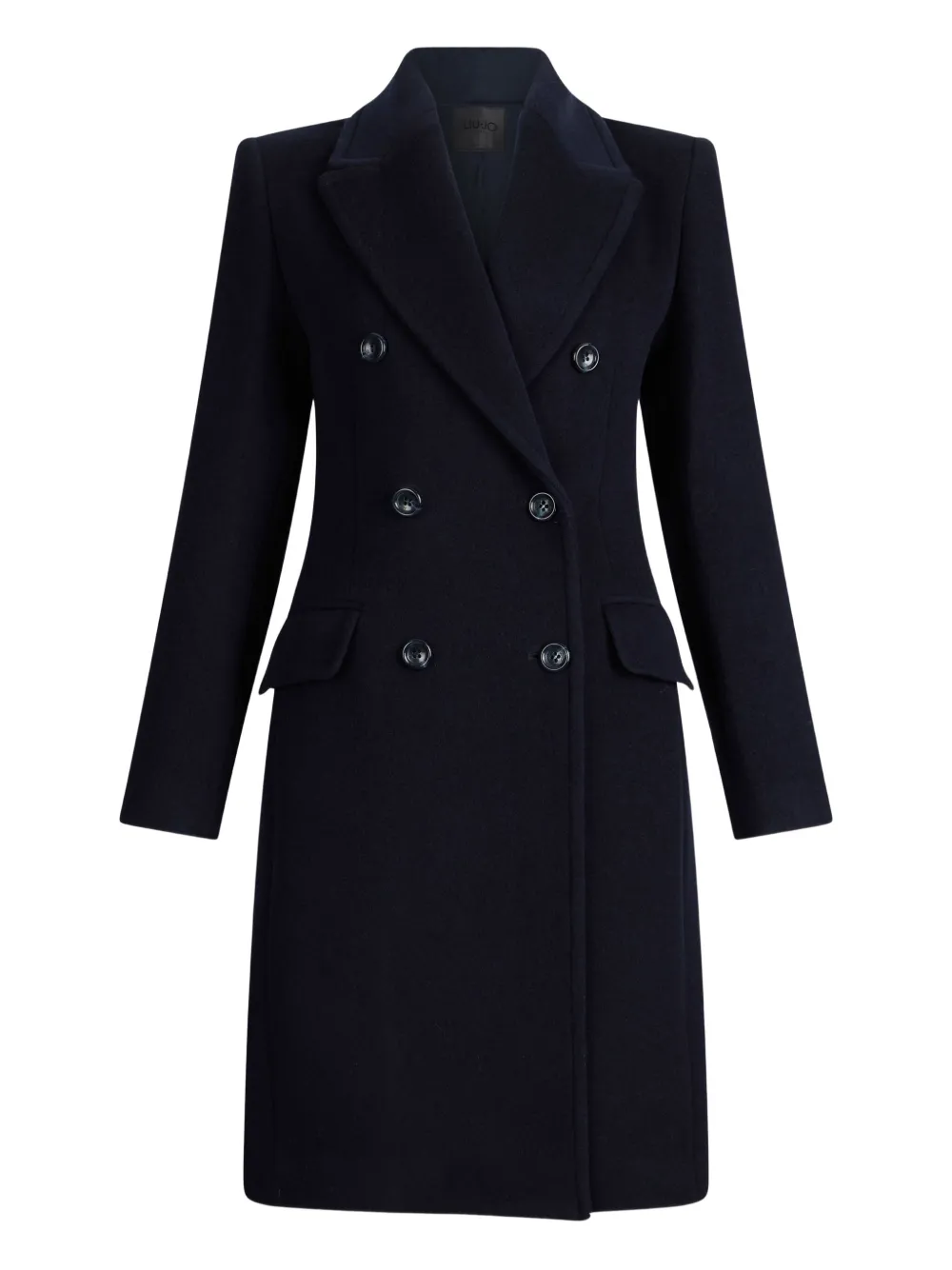 LIU JO wool-blend double-breasted coat | Blue | Image 1