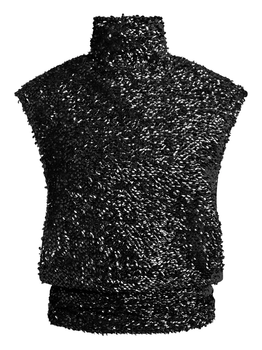 16arlington Ovica Sequinned Tank Top In Black
