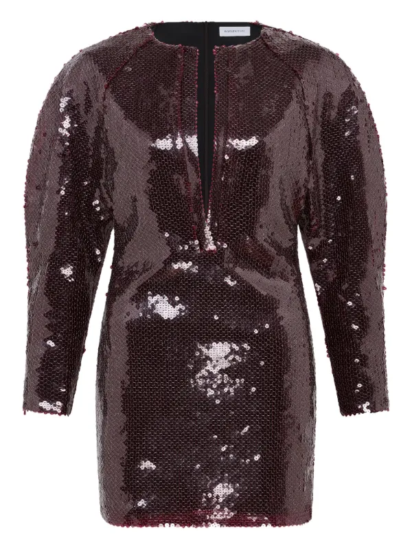 16Arlington Mitilla Sequinned Mini Dress in Red