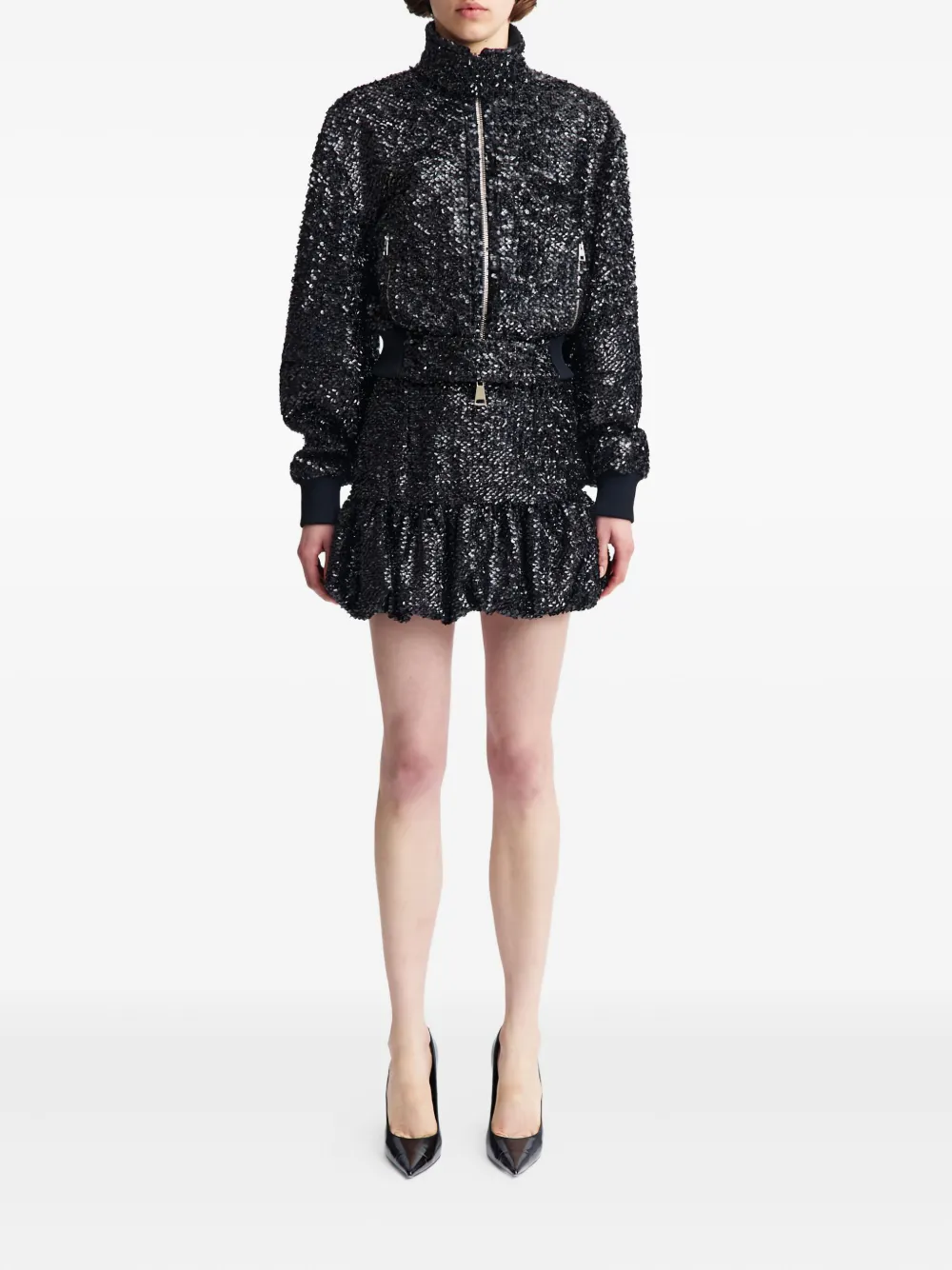 16Arlington Cosima sequin embellished bomber jacket | Varsity Jackets | Image 2