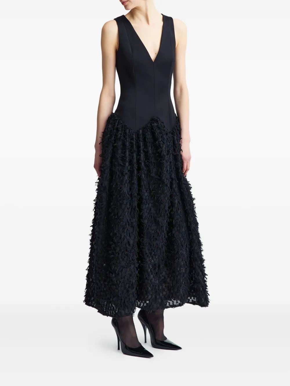 16Arlington Tonye midi-jurk - Zwart