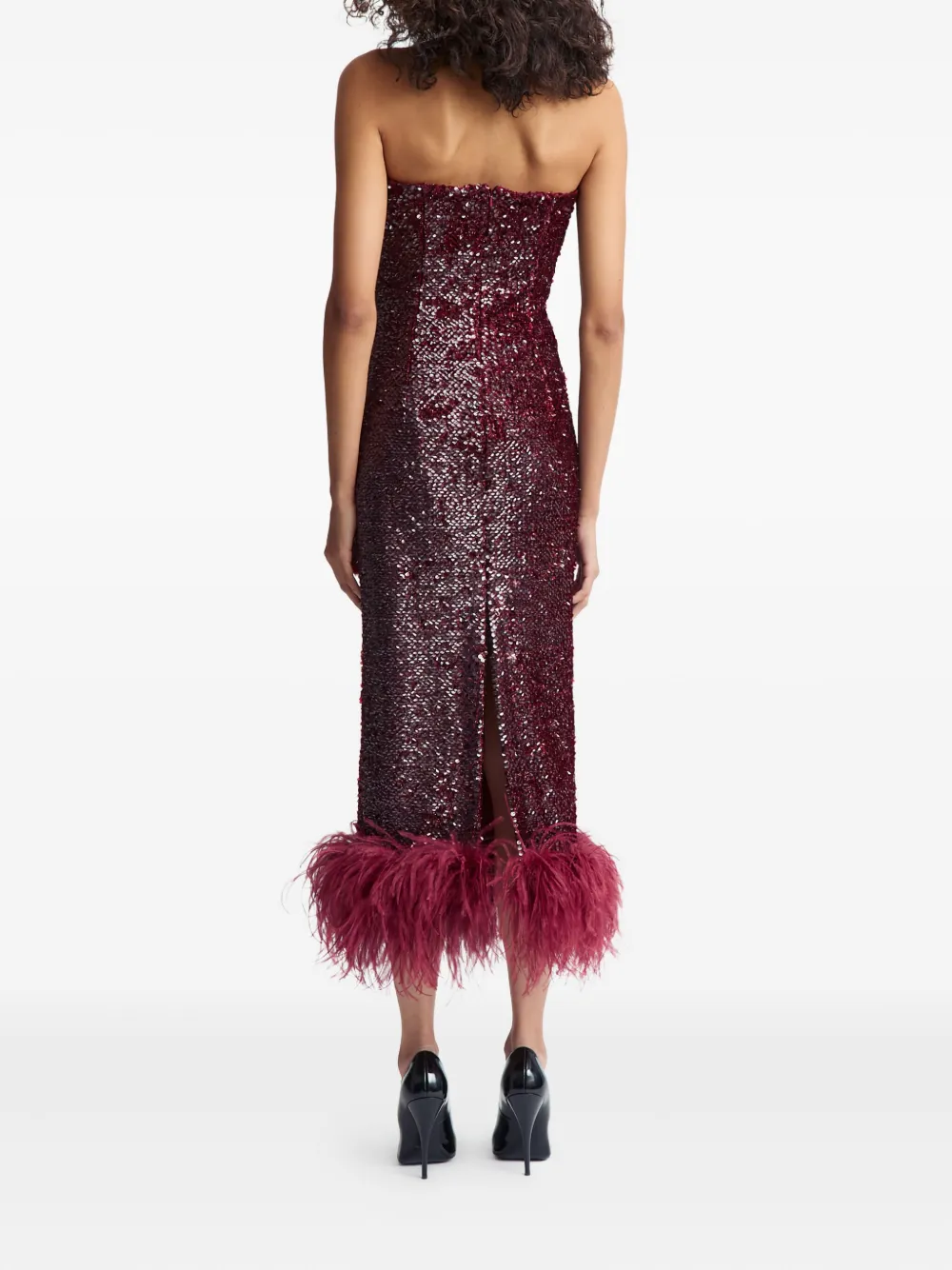 16Arlington Minelli midi-jurk Rood