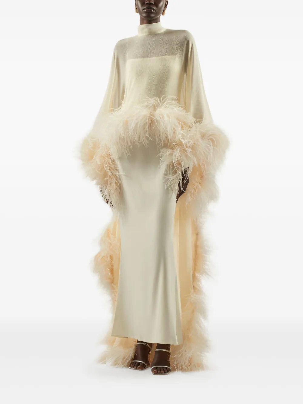 Taller Marmo feather-embellishment maxi dress | Evening Dresses | Image 2