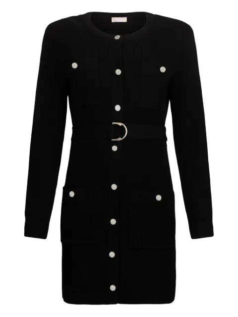 LIU JO vestido tejido con hombreras