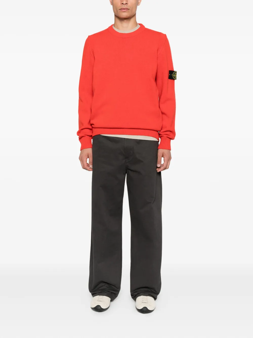 Stone Island Trui met ronde hals Rood