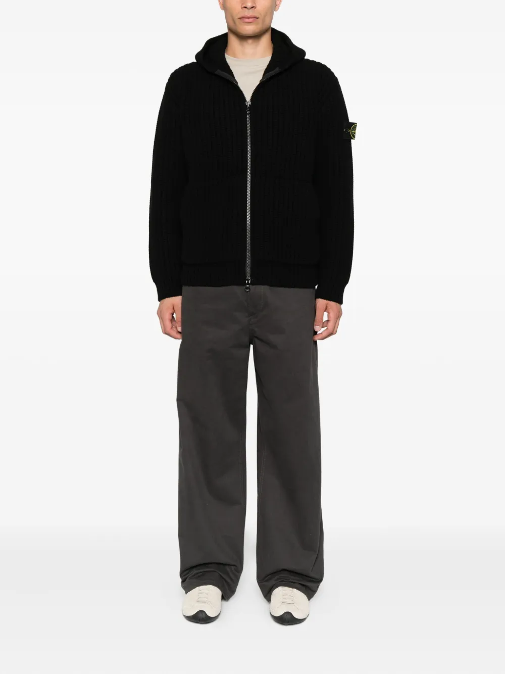 Stone Island ribbed-knit cardigan | Cardigans | Image 2