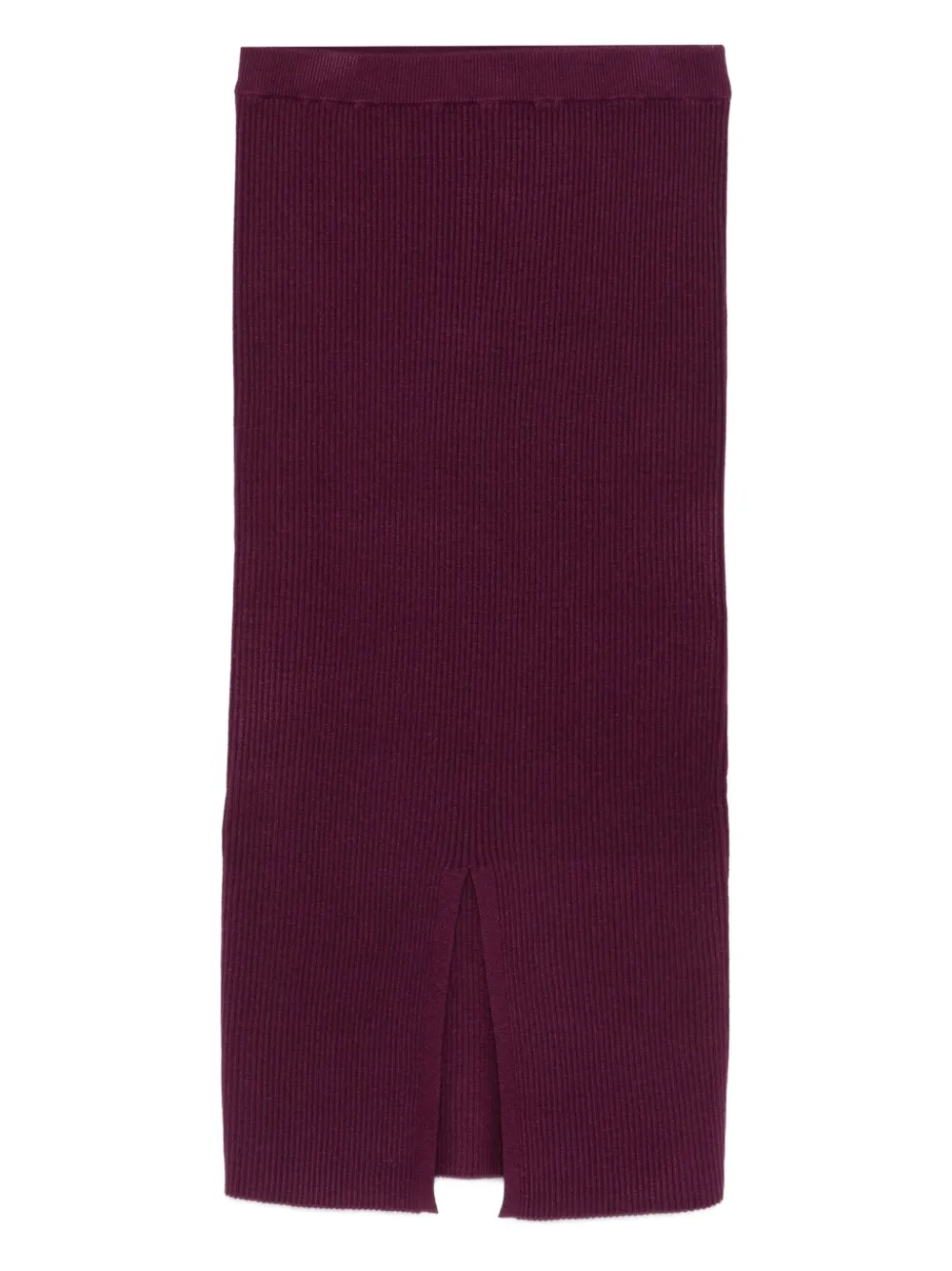 TWINSET Kids ribbed split skirt Paars