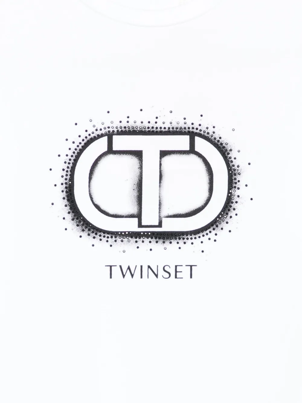 TWINSET Kids logo-print T-shirt Wit