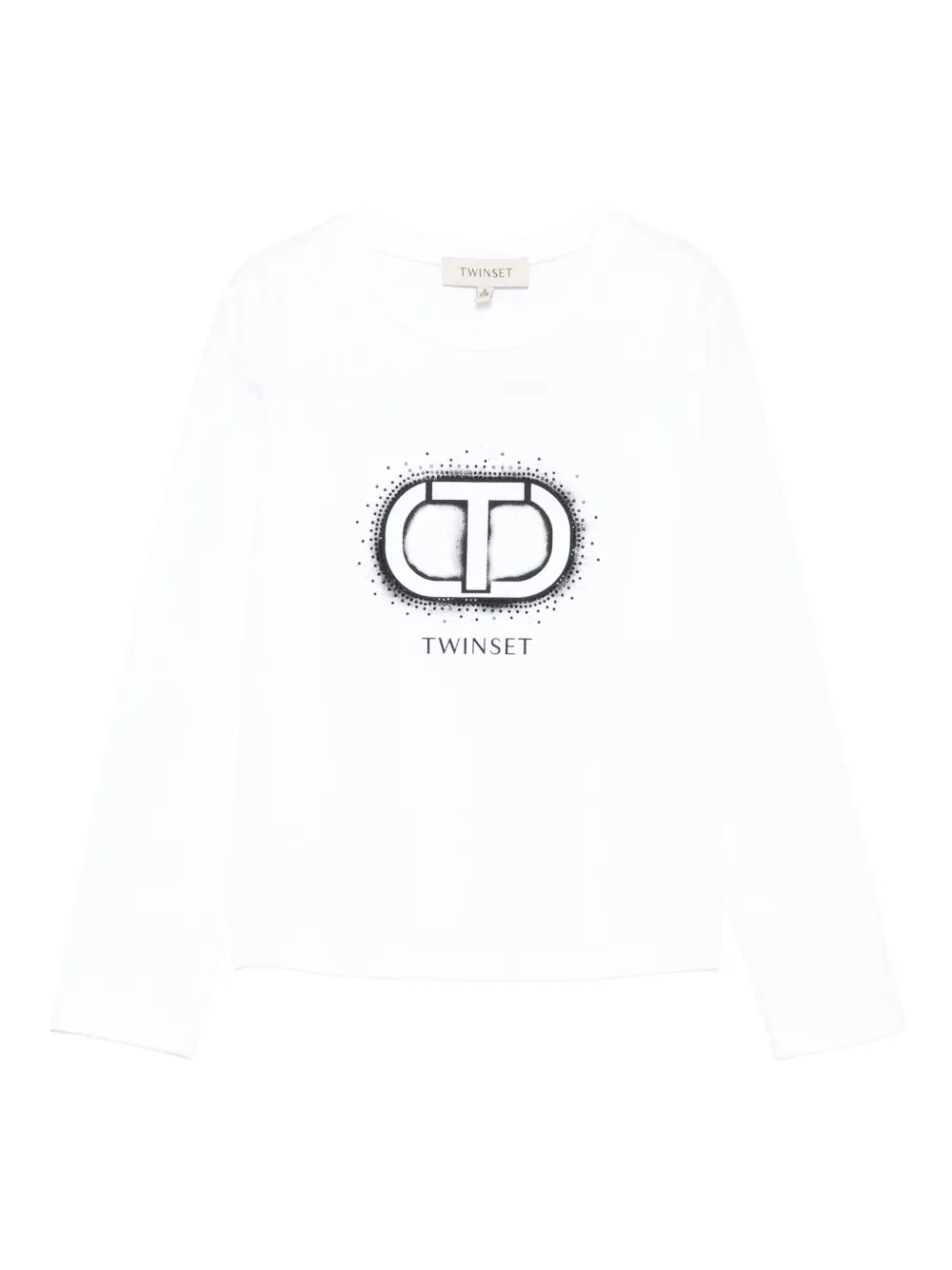 TWINSET Kids logo-print T-shirt - ホワイト TWINSET Kids logo-print T-shirt - ホワイト