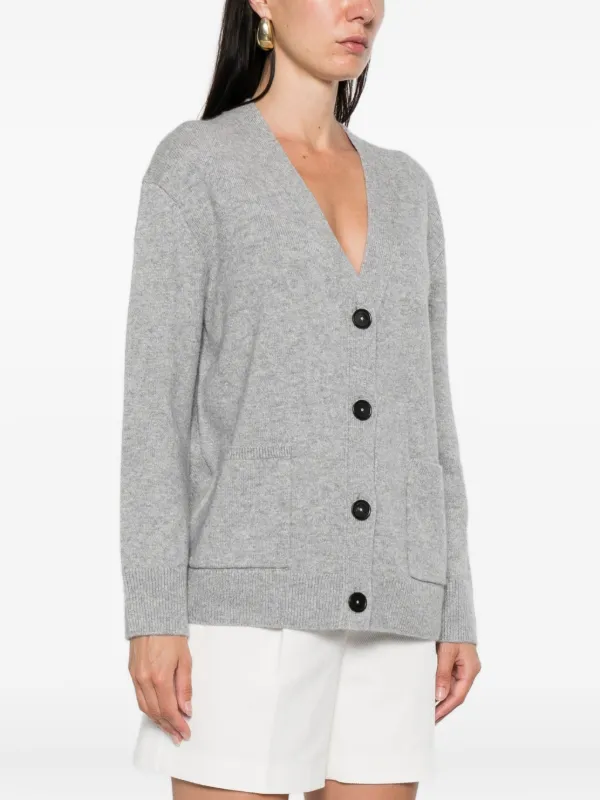 ANINE BING Jackson button-fastening Cardigan | Grey | FARFETCH