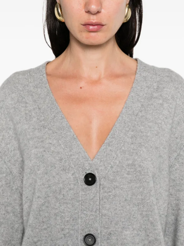 ANINE BING Jackson button-fastening Cardigan | Grey | FARFETCH