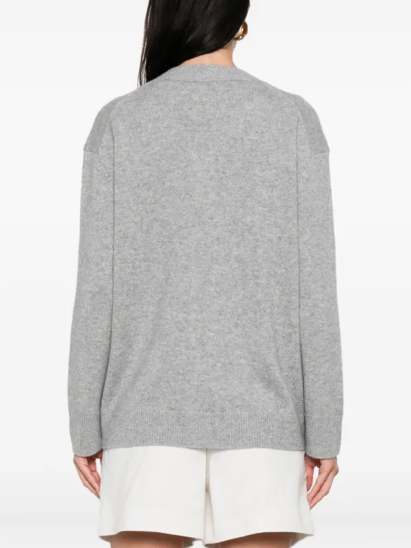 ANINE BING Jackson button-fastening Cardigan | Grey | FARFETCH