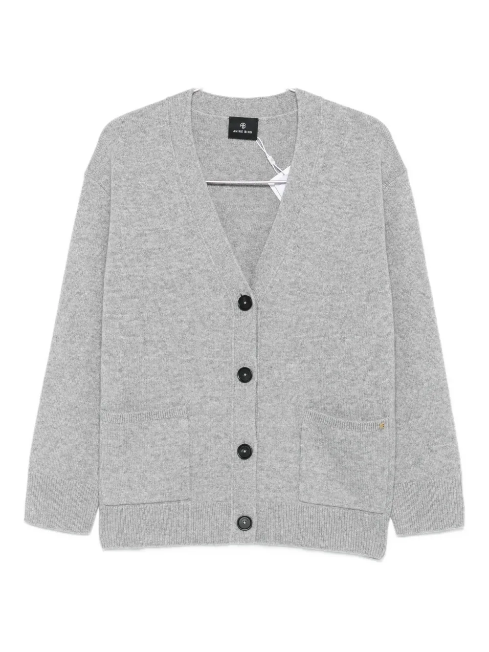 ANINE BING Jackson button-fastening cardigan Grijs