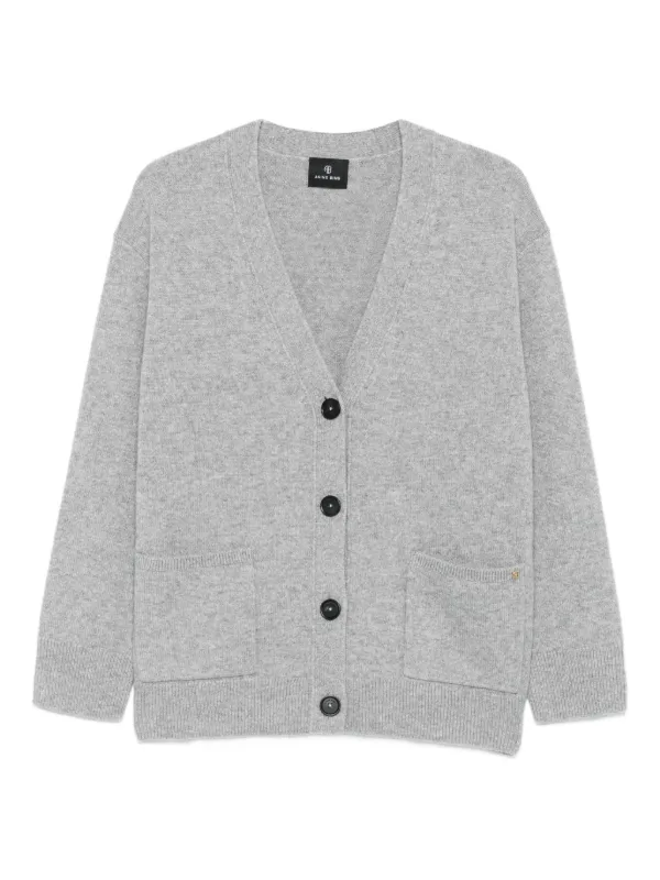 ANINE BING Jackson button-fastening Cardigan Grey FARFETCH